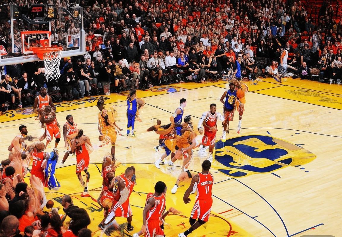 2015年NBA西决火箭勇士巅峰对决：哈登库里火花碰撞精彩回顾(图1)